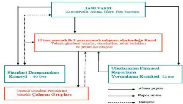 Şekil 1: IASB‟nin Yapısı (WEB_22, 2009). 