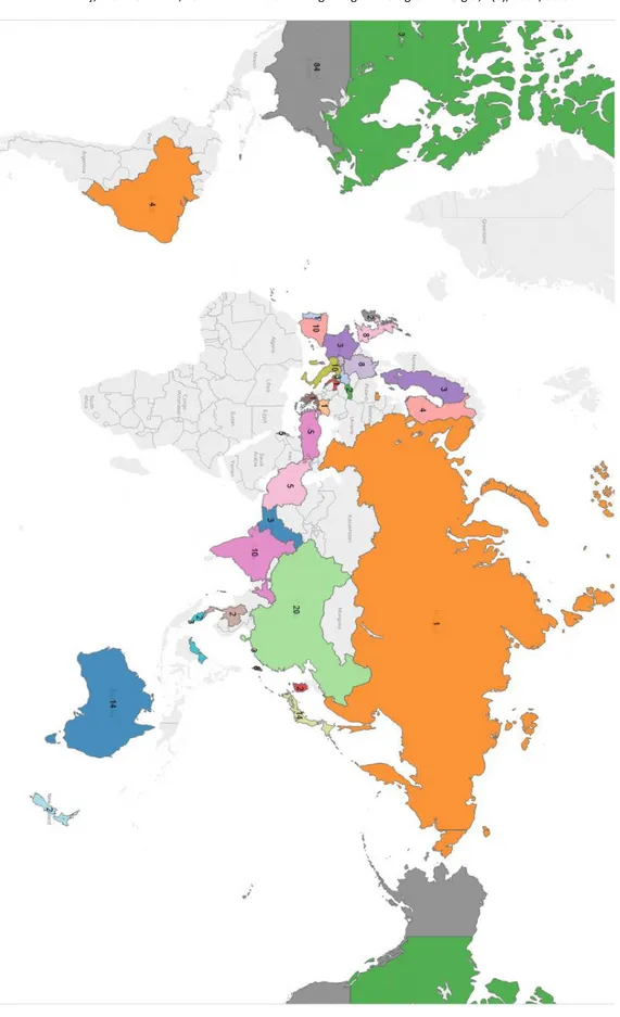 Figure 5. Distribution of the publications by country. 