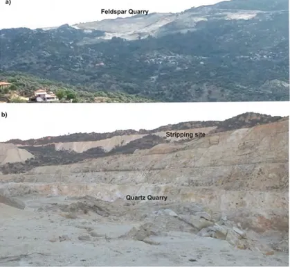 Fig. 11 (a) General view of the lignite quarry that includes 5 –8-m steps. It has deformed all tertiary units west of Yata ğan