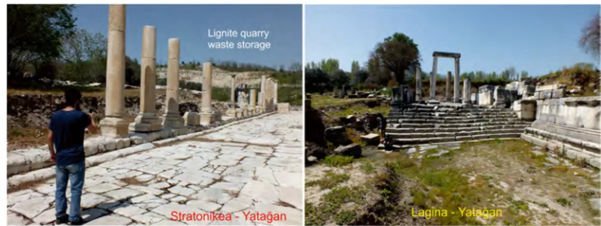 Fig. 3 The ancient cities of Stratonikeia and Lagina are located very close to the Yata ğan lignite quarry