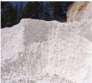 Fig. 1. Appearance of huntite and hydromagnesite quarry in Turkey.