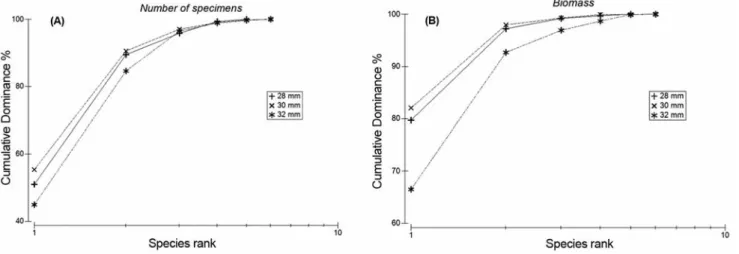 Table 4. Size ranges of fish species. Table 5. Size range parameters of M. merluccius and S