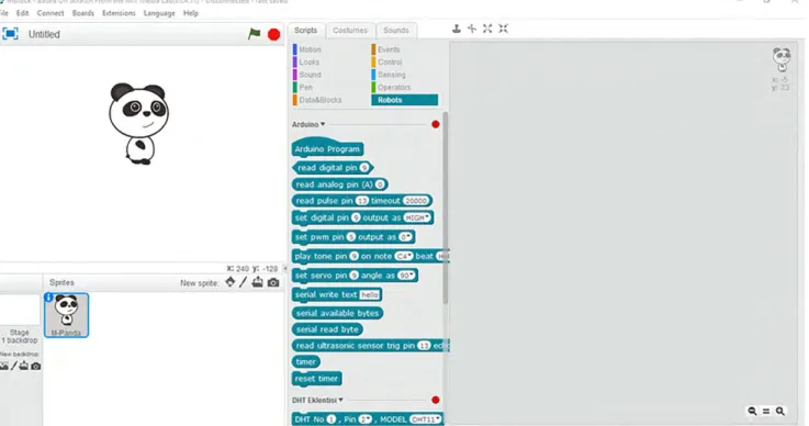 Figure 1. mBlock block-based coding platform.