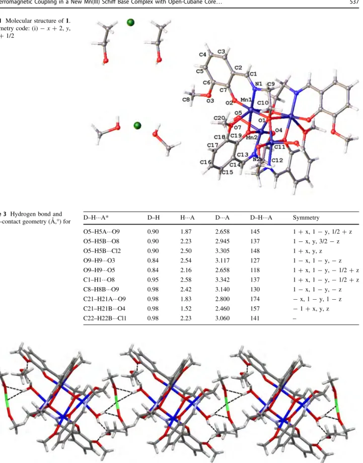 Fig. 1 Molecular structure of 1. Symmetry code: (i) - x ? 2, y, - z ? 1/2