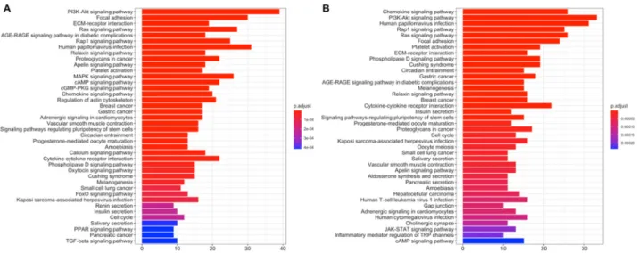 Figure 4. Pathway enrichment of differentially expressed genes at active subnetworks of the 
