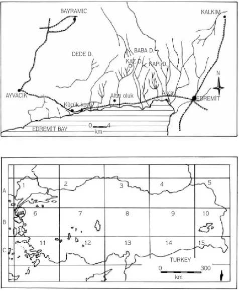 Figure 1. Map of the studied area.