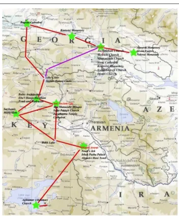 Figure  2.  ‘Proposal’  Faith  Tourism  Routes  between  North 