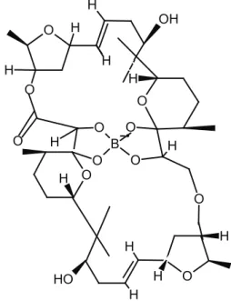 Şekil  1. Aplasmomisin  bileşiğinin  yapısı   (Structure  of  aplas- aplas-momycin compound).