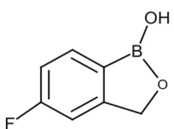 Şekil  6.  Tavaborol  bileşiğinin  yapısı  (Structure  of  tavaborole  compound).