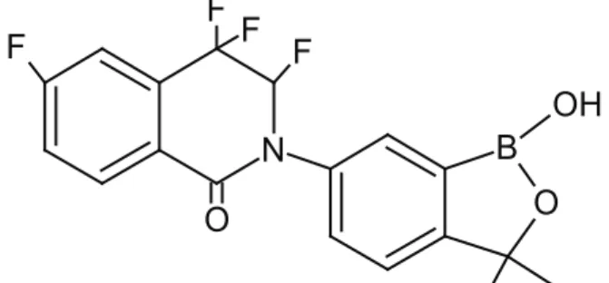 Şekil  11.  İksazomib  bileşiğinin  yapısı  (Structure  of  ixazomib  compound)