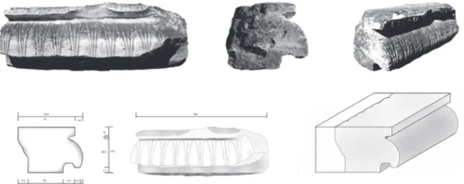 Fig. 9  Yaprak bezemeli friz bloğu (Kat. No: 6) 