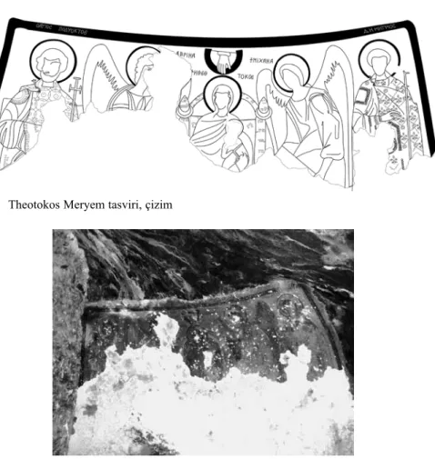 Fig. 2  Theotokos Meryem tasviri, çizim
