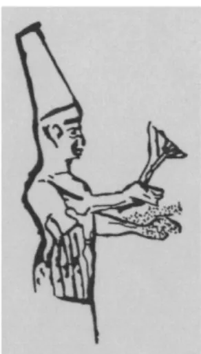 Şekil 24: Bir kabın omuz kısmındaki baskı, M.Ö. 13. yüzyıl. İstanbul, Collon 1987, No