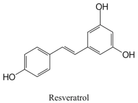 Şekil 5 : Resveratrolün kimyasal yapısı 