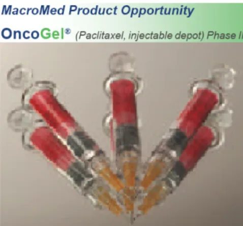 Şekil 9.  6mg/g paklitaksel içeren piyasa preparatı OncoGel ®  (91).  3.3. pH değişimi ile jelleşme 
