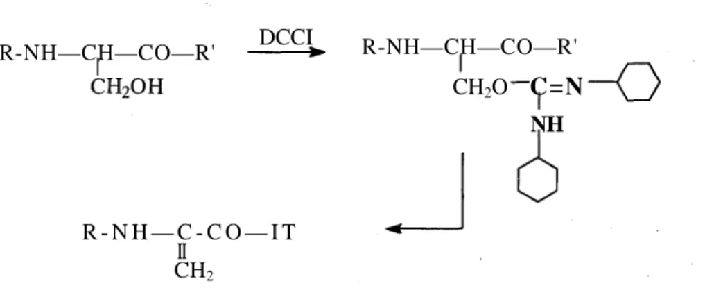 Figure 2. Tosyl elimination from serine derivative 