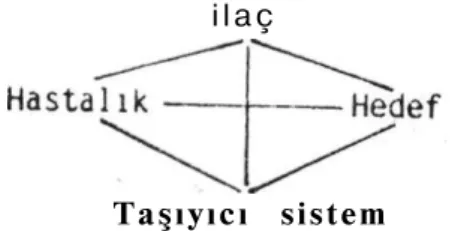 Şekil 1. İlacı hedeflendirmede 4 temel eleman (11) 