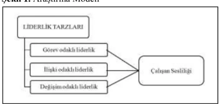 Şekil 1. Araştırma Modeli 