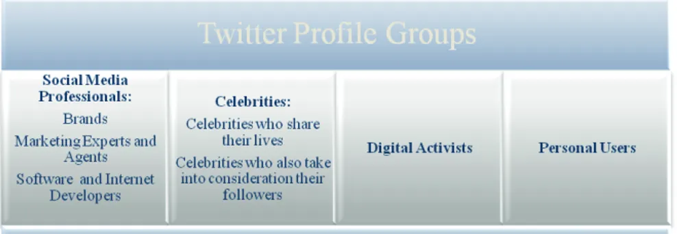 Figure 1: General User Profile Groups in Twitter