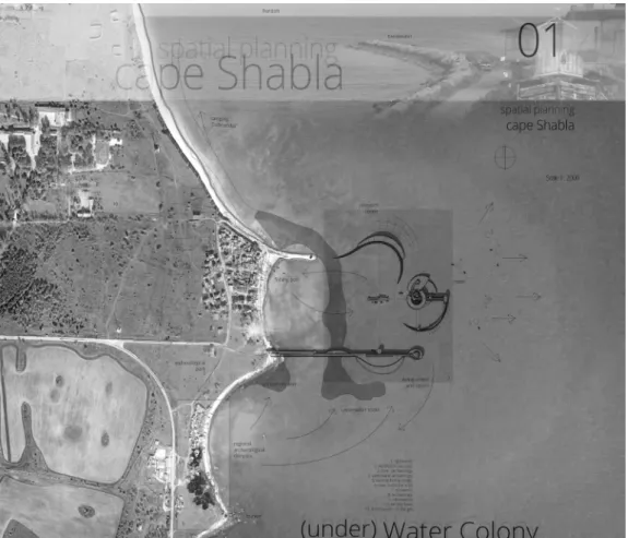 Figure 1 Situation plan (Source: author)  There are two approaches to the colony connected with the existing infrastructure