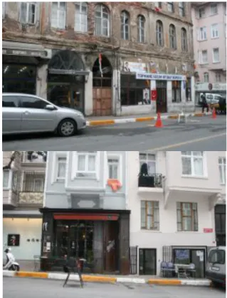 Figure 6-7. Views from the street, old and new shops together. 