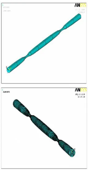 Figure 4. The finite element and mesh model for new 