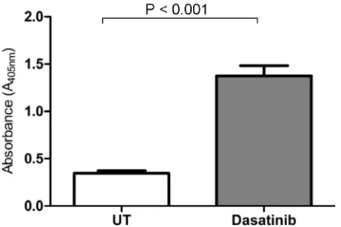 Figure 1. Measurement of caspase-3 activity. Apoptosis was 