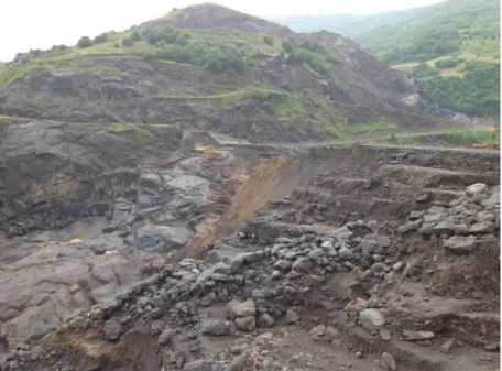 Figure 4: Partially Collapsed Dam at Samsun Flood, 2012. 