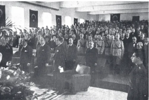 Şekil 1. Ankara Tıp Fakültesi’nin açılış töreni 19.10.1945.