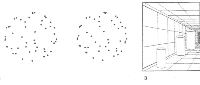 Şekil 4: Aı Belirli bir hızda döndürülen noktalar grubuna 2 gözle bakıldığında, 3 boyutlu dönen bir küre algılanmaktadır