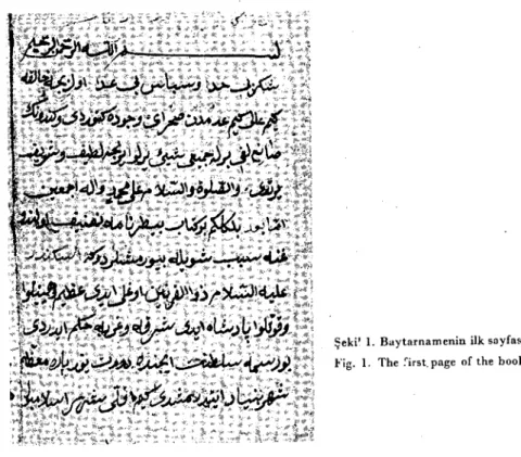 Şekil 2. Baytarnamenin 9 uncu sayfası.