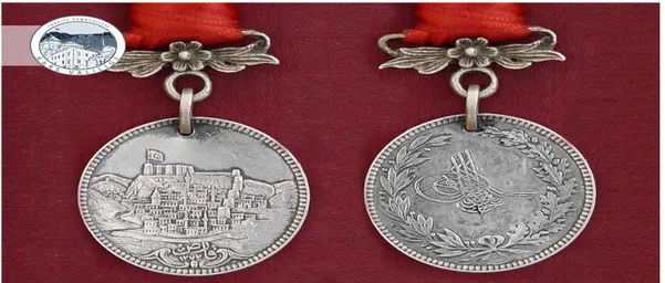 Şekil 5. Sultan Abdülmecid tarafından 1855’te Ruslara karşı kazanılan Kars zaferi için bastırılan  “Kars Zafer Madalyası”