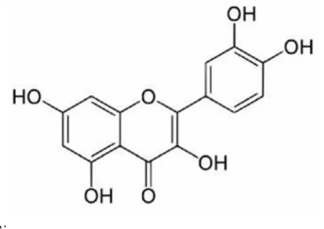 Şekil 1. 2. Quercetin’in yapısı. 