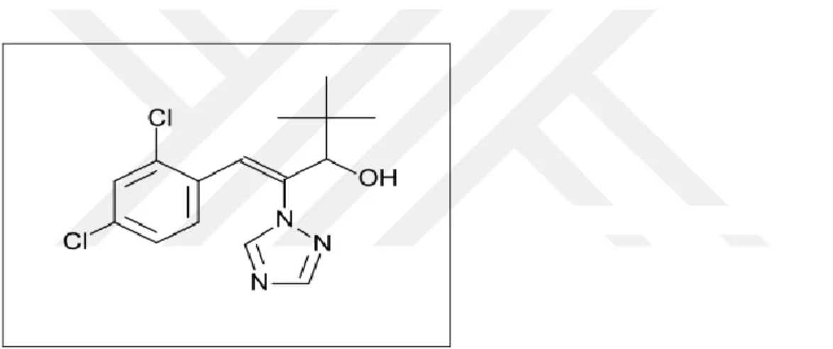 Şekil 1.6. Diniconazole molekül  