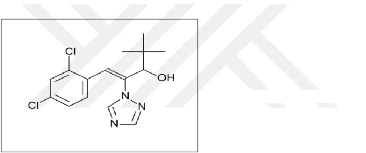 Şekil 1.6. Diniconazole molekül  