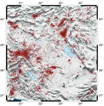 Figure 20a. Earthquake activity map of the region. 