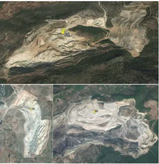 Figure 1b. A view of some of the blasting areas 