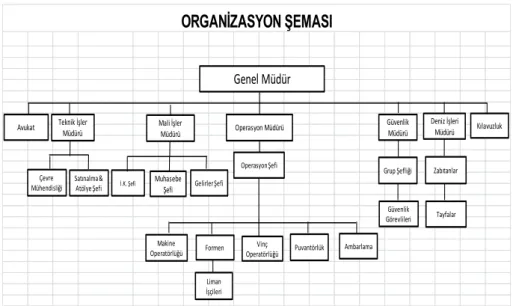 Şekil 1: Liman Organizasyon Şeması 