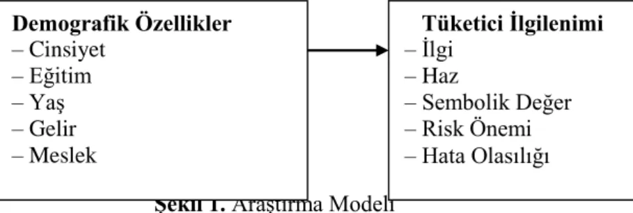 Şekil 1. Araştırma Modeli 