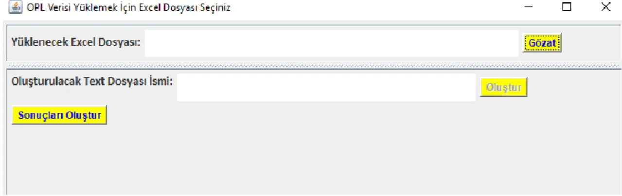 Şekil 5.2 Ara Yüz Çıktısı 