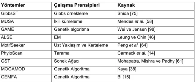 Çizelge 2.1 Devam Ediyor 