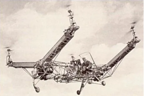 Figure 1.6     Convertawings Model a Quadrotor [6] 
