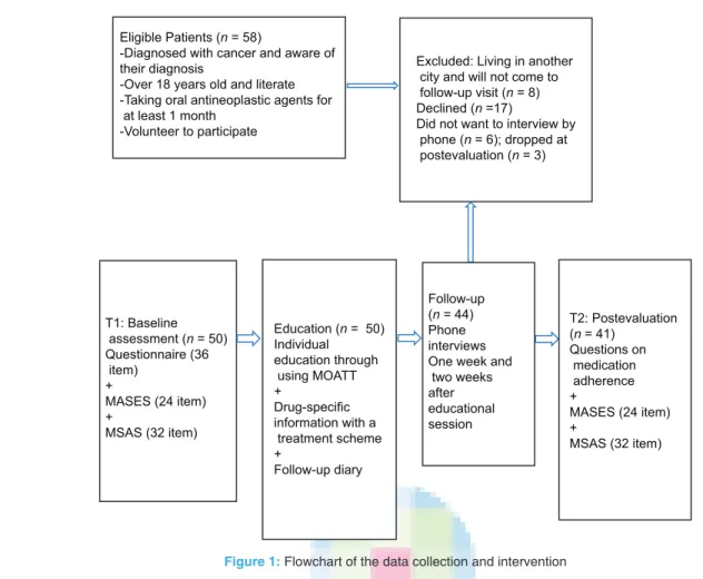 Figure 1:  Flowchart of the data collection and intervention