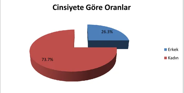 Şekil 7. Cinsiyete göre oranlar. 