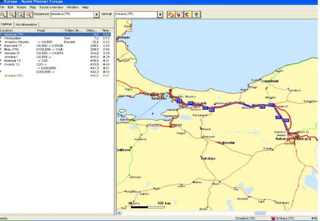Şekil 3.2: Sony Router Planner yazılımı 