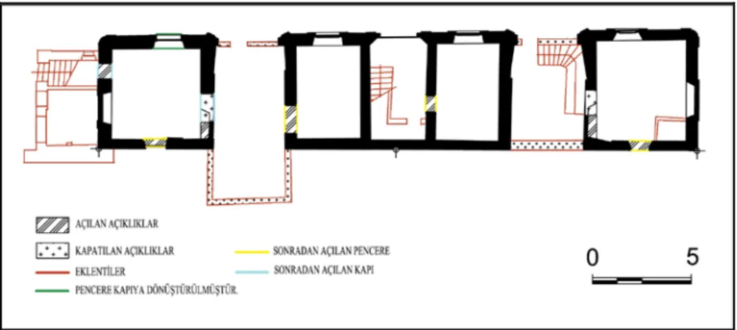 Şekil 37. I. Dönemden II. Döneme Geçişte Kılavuz Kaptanlar Köşkü Plan Şeması 