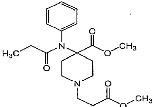 Şekil 2.3. Remifentanil’in kimyasal yapısı (51) 