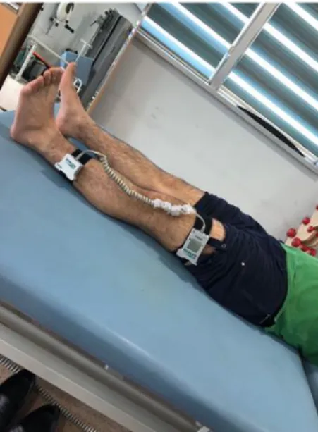 Şekil 3.2 Diz Eklemi Ekstansiyon Ölçümü 