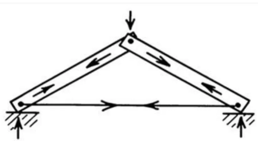 Şekil  2.4.  Plantar  fasyanın  kafes  mekanizması.  Ayak  yere  bastığı  zaman  yük  metatars  başları  ve  kalkaneus  tarafında  karşılanır  ve  talus  tarafından  tibiaya  iletilir