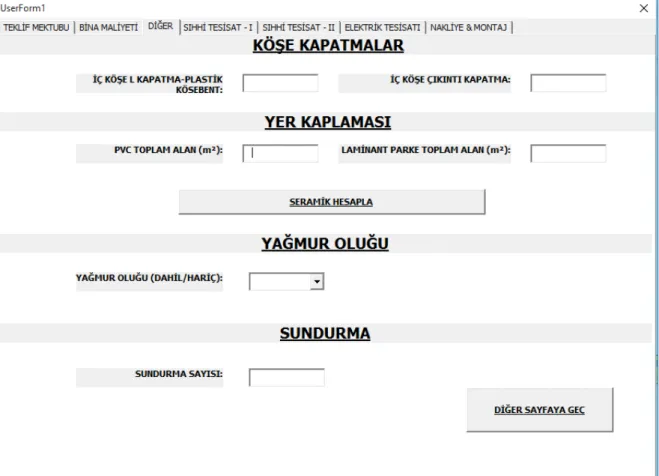 Şekil 5.5 Diğer modülü 
